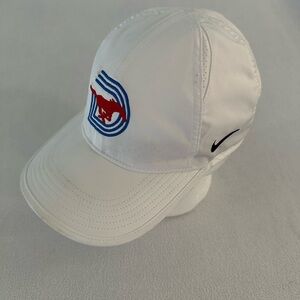 Southern Methodist SMU Mustangs Nike Featherlight Dri-Fit Running Cap Strap Back